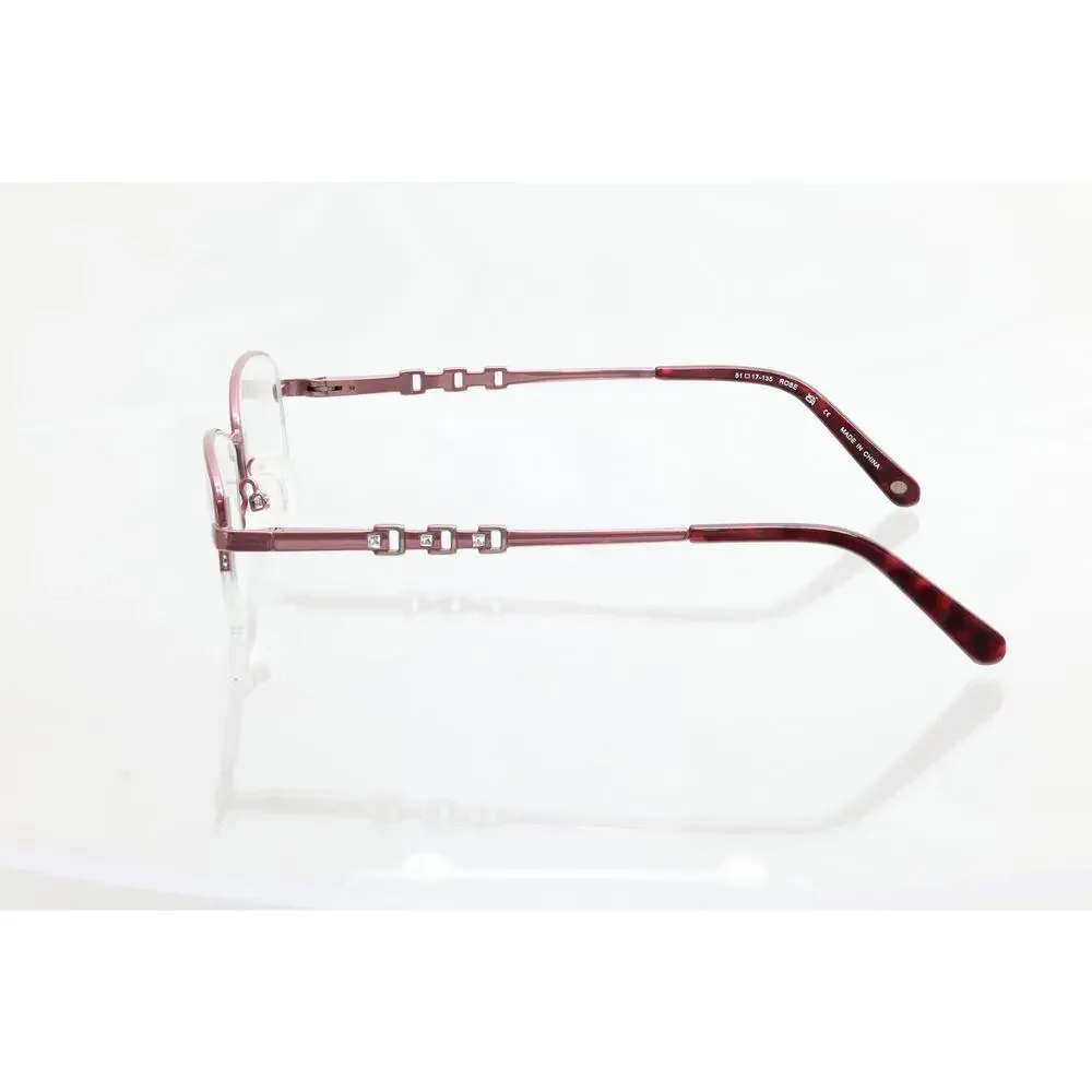 Bulova Titanium Missoula 51-17-135mm Rose Eyeglass FRAMES ONLY - GOOD CONDITION